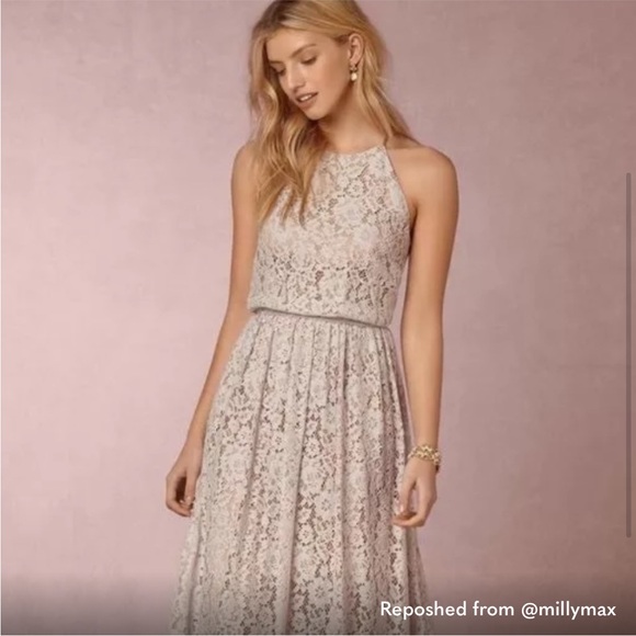 💓BHLDN DONNA MORGAN COLLECTION LACE BRIDESMAIDS FORMAL GOWN SIZE 10💓 - Picture 2 of 5